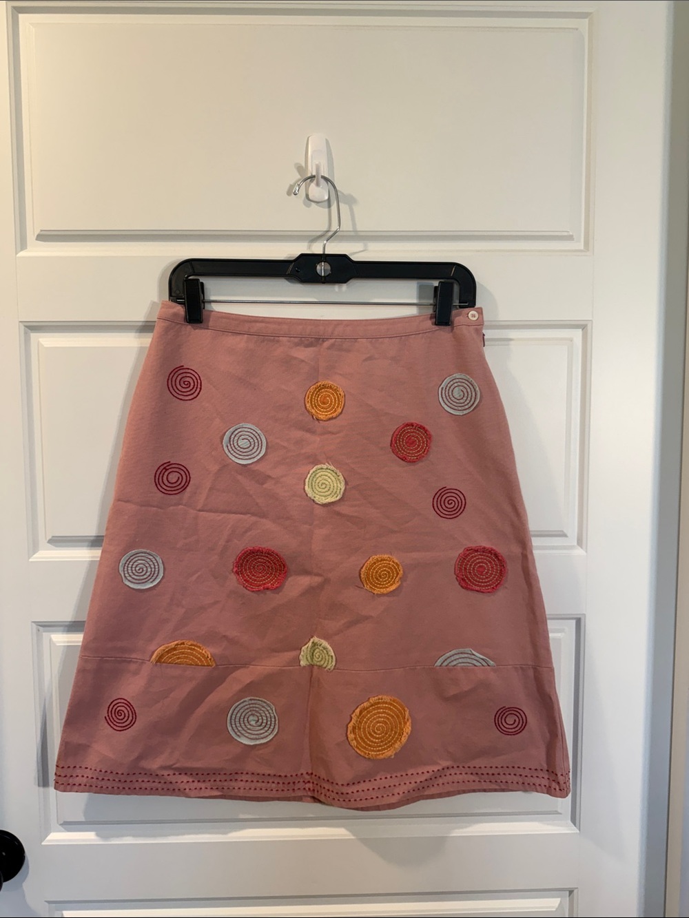 Vintage Boden circles cotton canvas skirt 12 - Picture 2 of 6